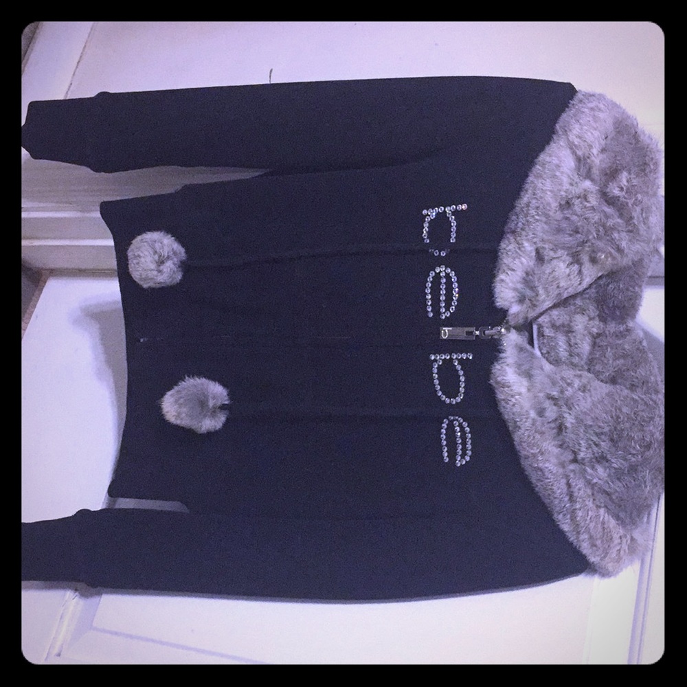 Bebe fur jacket size small